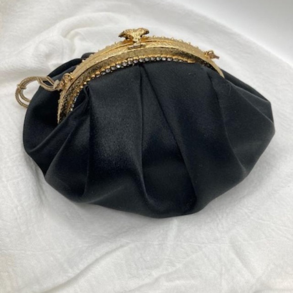 Black & gold cocktail purse - Picture 3 of 4